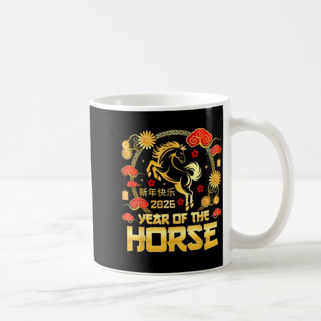 Taza De Café Chinese New Year 2026 Lunar Year Of The Horse Chin (Derecha)