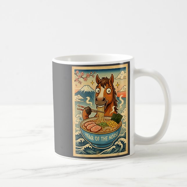 Taza De Café Chinese New Year 2026 Of The Horse Ramen Lunar New (Derecha)