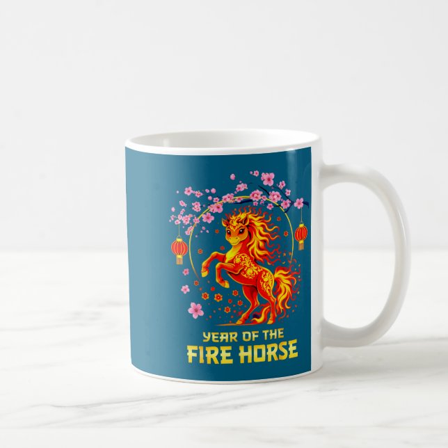 Taza De Café Chinese New Year 2026 Year Of The Fire Horse  (Derecha)