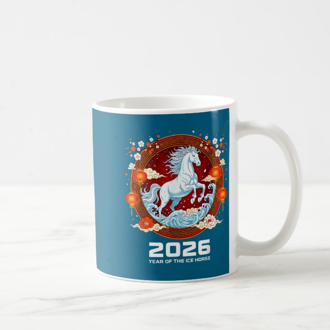 Taza De Café Chinese New Year 2026 Year Of The Ice Horse  (Derecha)