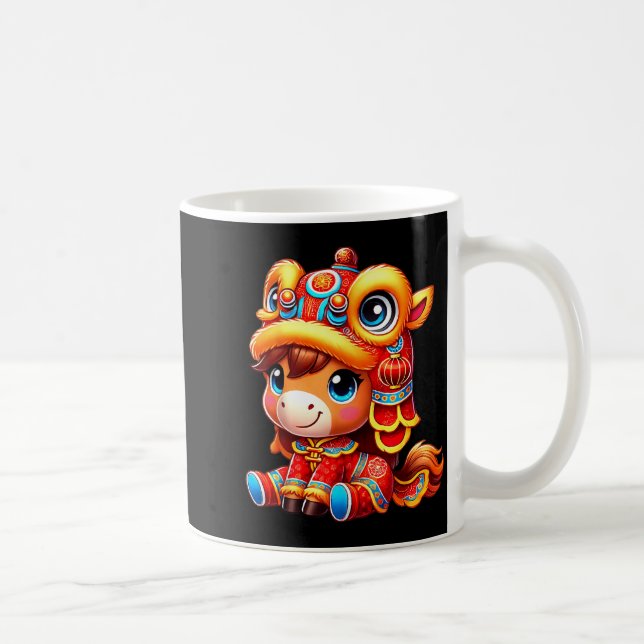 Taza De Café Chinese New Year Of The Horse 2026 Lunar New Year  (Derecha)