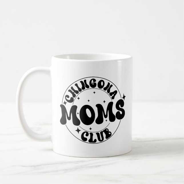 Taza De Café Chingona Moms Club cafecito, retro (Izquierda)