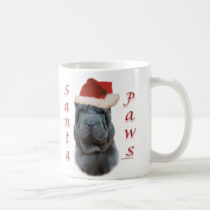 Taza De Café Chino Shar-Pei Santa Paws
