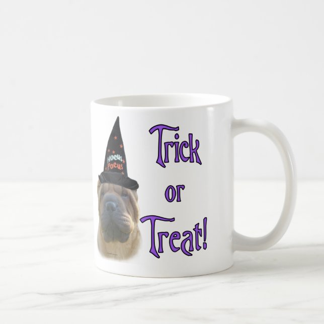 Taza De Café Chino Shar-Pei Trick (Derecha)