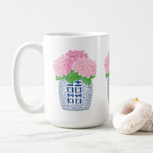 Taza De Café Chinoiserie Hydrangea Mug