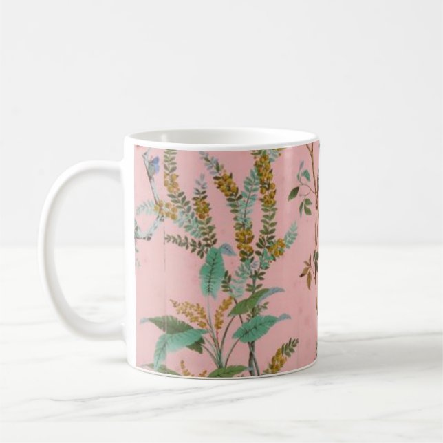 Taza De Café Chinoiserie rosa (Izquierda)
