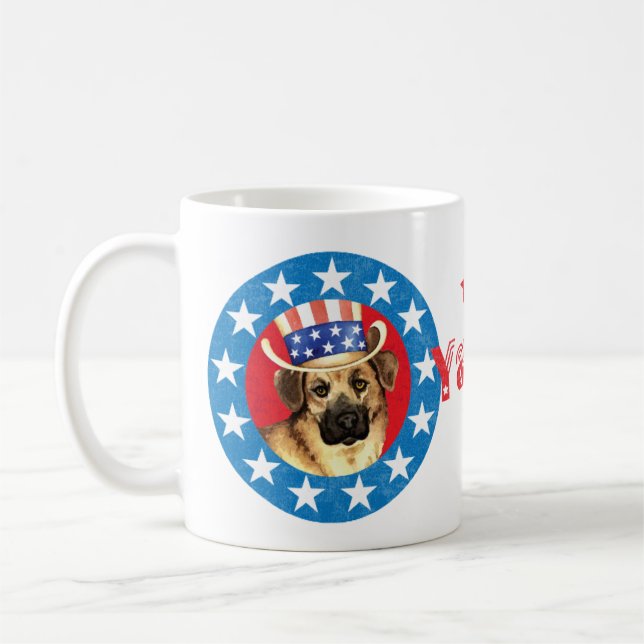 Taza De Café Chinook patriótico (Izquierda)