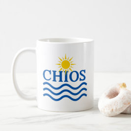 Taza De Café CHIOS Grecia, ondas solares