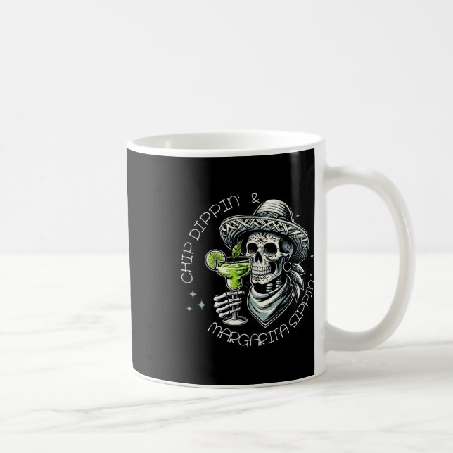 Taza De Café Chip Dippin'and Margarita Sippin' Shirt (Derecha)