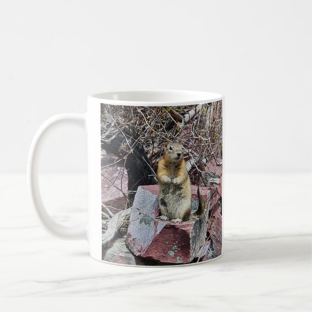 Taza De Café Chipmunk en el Parque Nacional Glaciar (Izquierda)