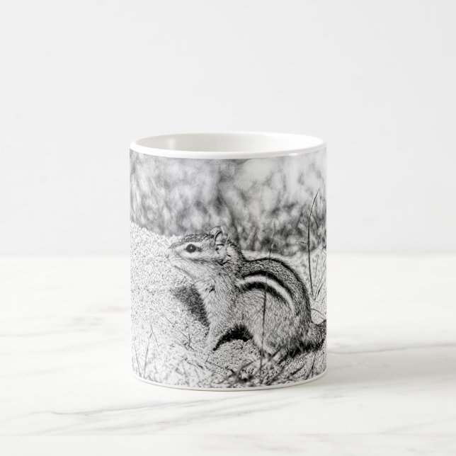 Taza De Café Chipmunk Sketch (Centro)
