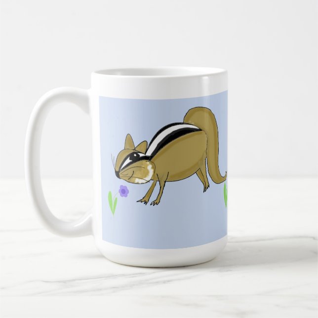 Taza De Café Chipmunks con flores (Izquierda)