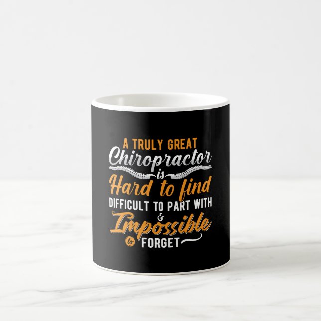 Taza De Café Chiropráctico de columna vertebral verdaderamente  (Centro)