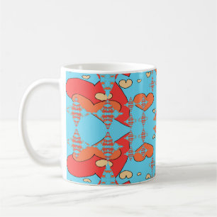 Taza De Café Chispas de Corazones