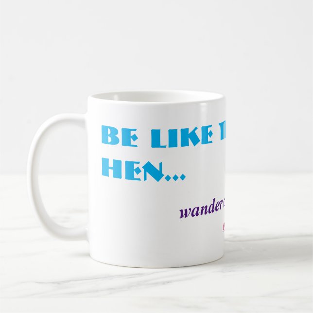 Taza De Café Chiste Alt Funny Farm Hen (Izquierda)