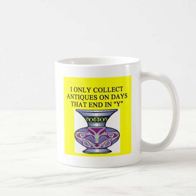 Taza De Café Chiste ANTIGUO del colector (Derecha)