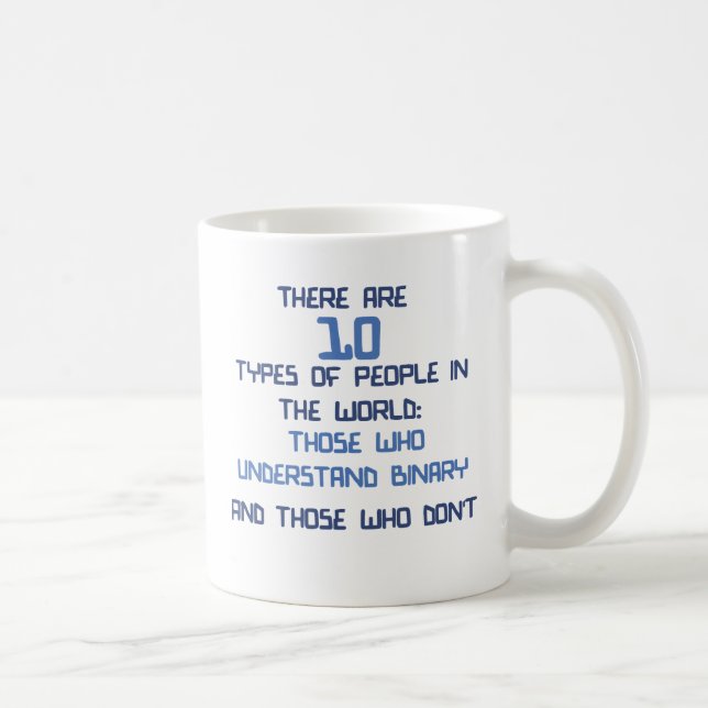 Taza De Café chiste binario (Derecha)