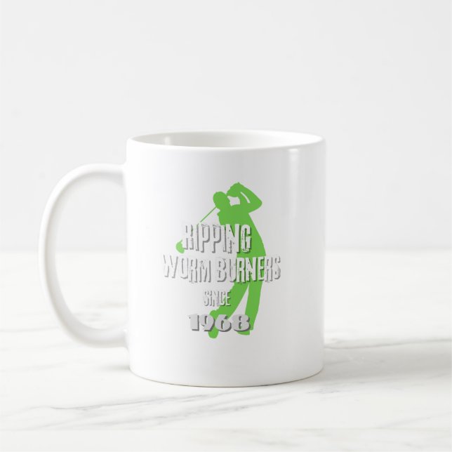 Taza De Café Chiste de golf - Quemadores de gusanos - (Izquierda)