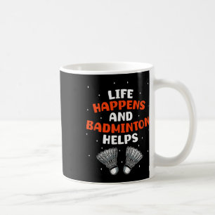 Taza De Café Chiste de humor de juego de juego de Badminton sar