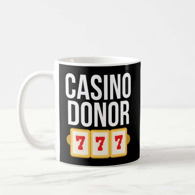 Taza De Café Chiste de juego de Casino Donor (Izquierda)
