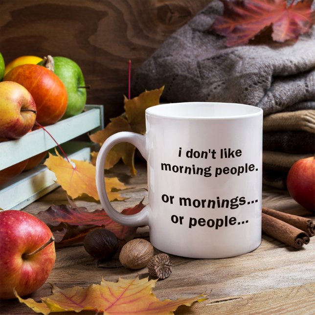 Taza De Café Chiste de la gente divertida mañana (Subido por el creador)