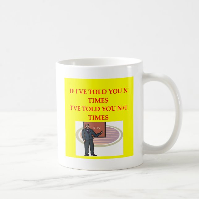 Taza De Café chiste de la matemáticas (Derecha)