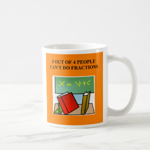 Taza De Café chiste de la matemáticas de la fracción, chiste 