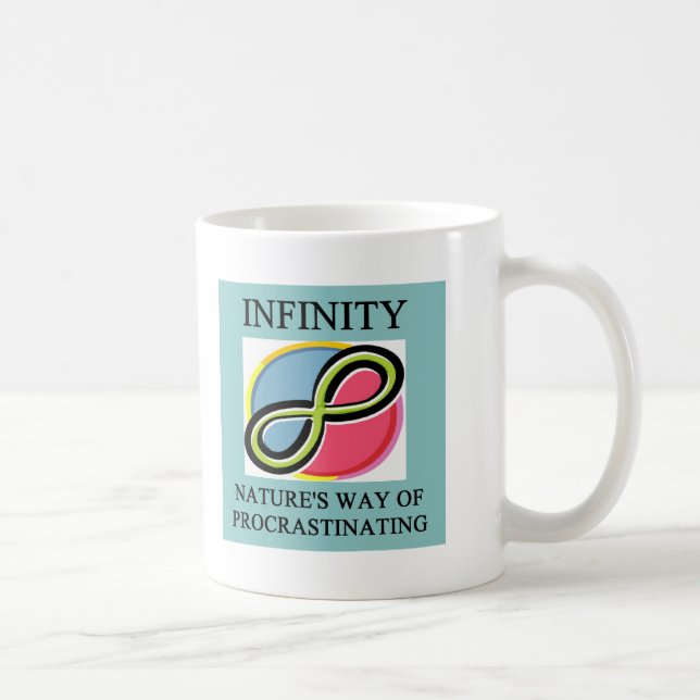 Taza De Café Chiste de la matemáticas del INFINITO (Derecha)