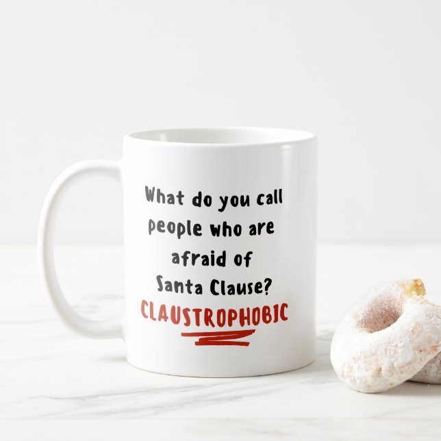 Taza De Café Chiste de Navidades divertidísimos Mug - Claustrof (Con donut)