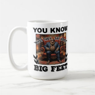 Taza De Café Chiste de pies gigantes