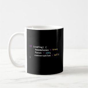 Taza De Café Chiste de programación si codifica el programador