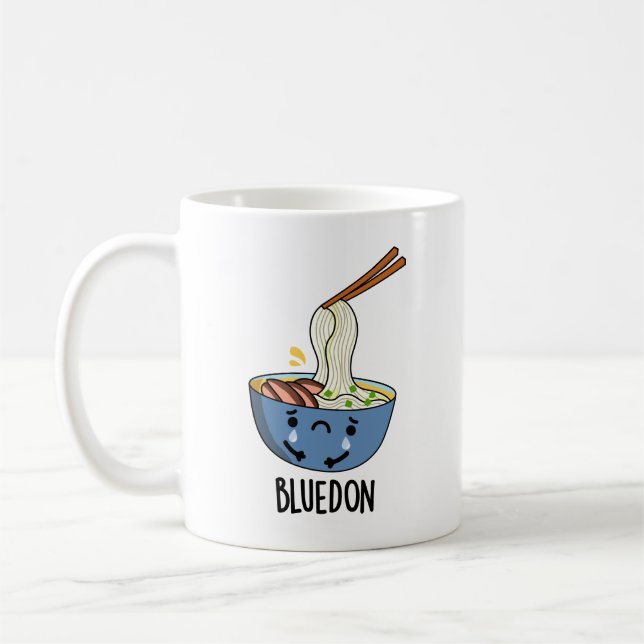 Taza De Café Chiste de Udon Azul-don  (Izquierda)