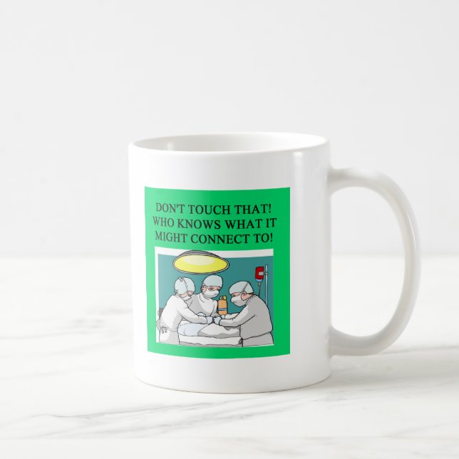 Taza De Café chiste del cirujano del médico del médico (Derecha)