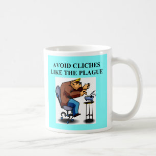 Taza De Café Chiste del CLICHÉ para los escritores y los