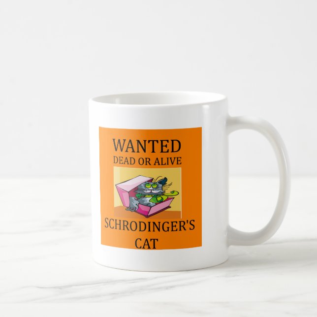 Taza De Café chiste del gato de los schrodinger (Derecha)