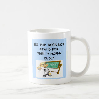 Taza De Café chiste del phd