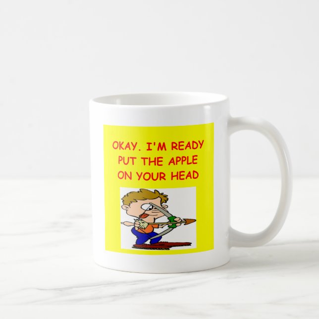 Taza De Café Chiste del TIRO AL ARCO (Derecha)