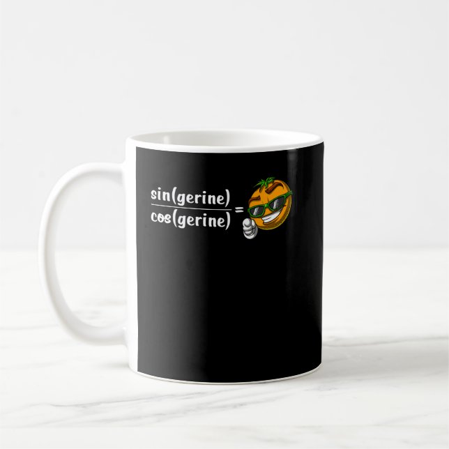 Taza De Café Chiste divertido de la ciencia de la mandarina de (Izquierda)