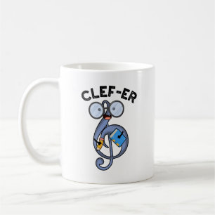 Taza De Café Chiste divertido de música Clef-er
