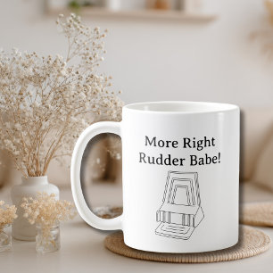 Taza De Café Chiste divertido de piloto Cessna Timón derecho Av