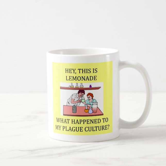 Taza De Café chiste divertido del laboratorio de biología, (Derecha)