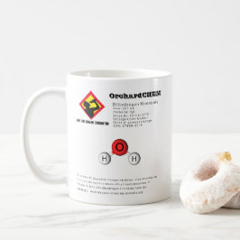 Taza De Café Chiste divertido Dihidrógeno Monóxido (H2O) Químic