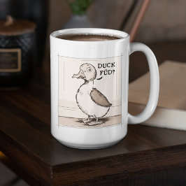 Taza De Café Chiste escandinavo Quirky Duck Personalizado Paste