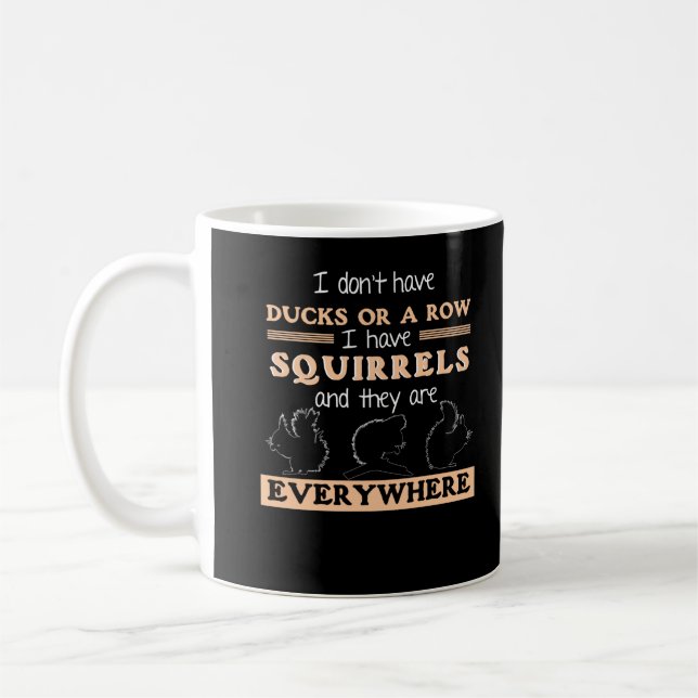 Taza De Café Chiste Funny Squirrel Garden Humor Squirrels (Izquierda)