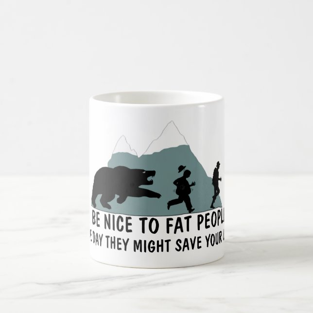 Taza De Café Chiste gordo divertido (Centro)