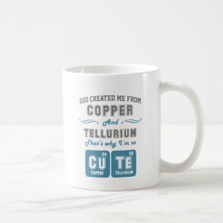 Taza De Café Chiste lindo del cobre y del telurio
