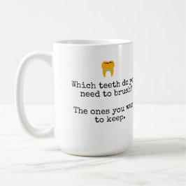Taza De Café Chistes de cepillado de dientes