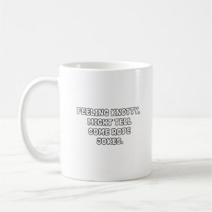 Taza De Café Chistes de Cuerda Enredada Tipografía de Pun de Pa