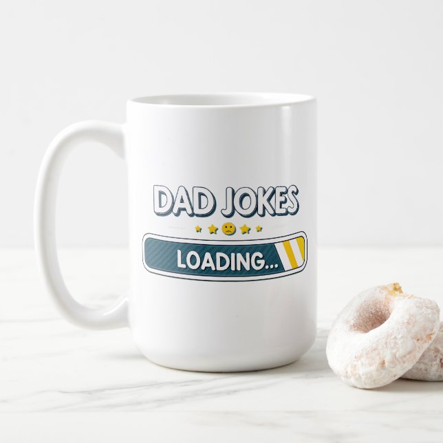 Taza De Café Chistes de papá cargando... (Con donut)