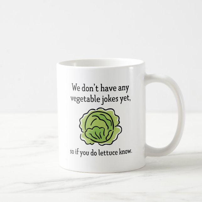 Taza De Café Chistes de Verduras (Derecha)
